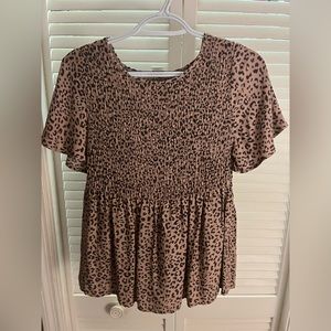 Cheetah Print Top